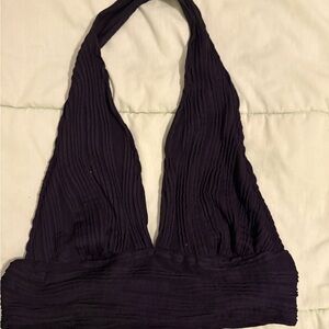 SHEIN Black Ruched Top